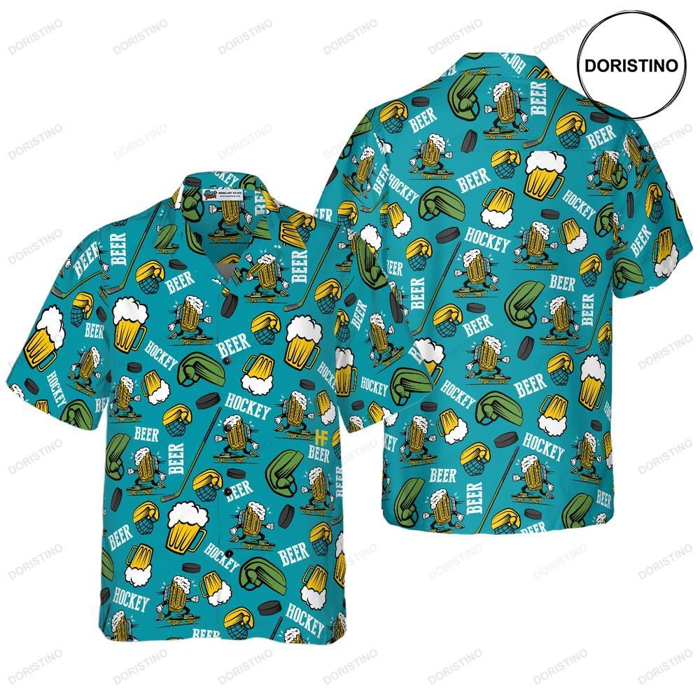 Hockey And Beer Limited Edition Hawaiian Shirt