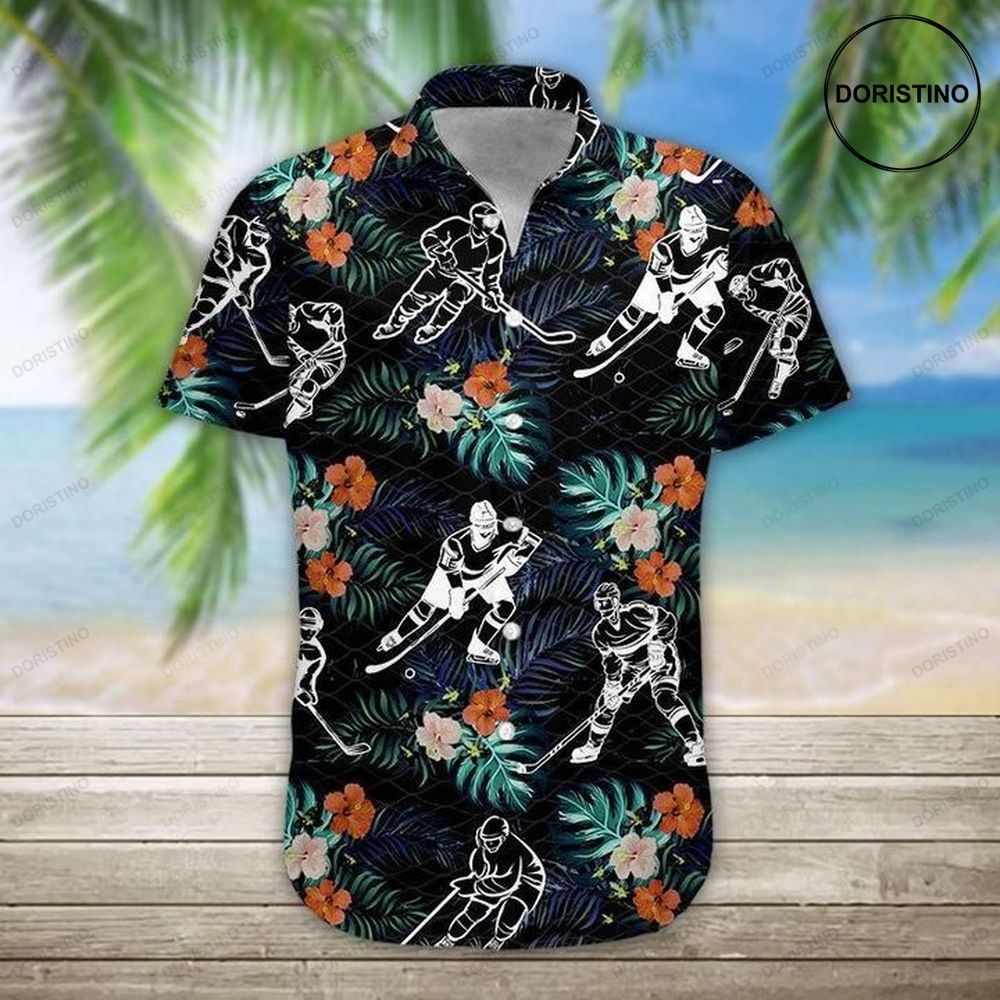 Hockey Lover Tropical Awesome Hawaiian Shirt