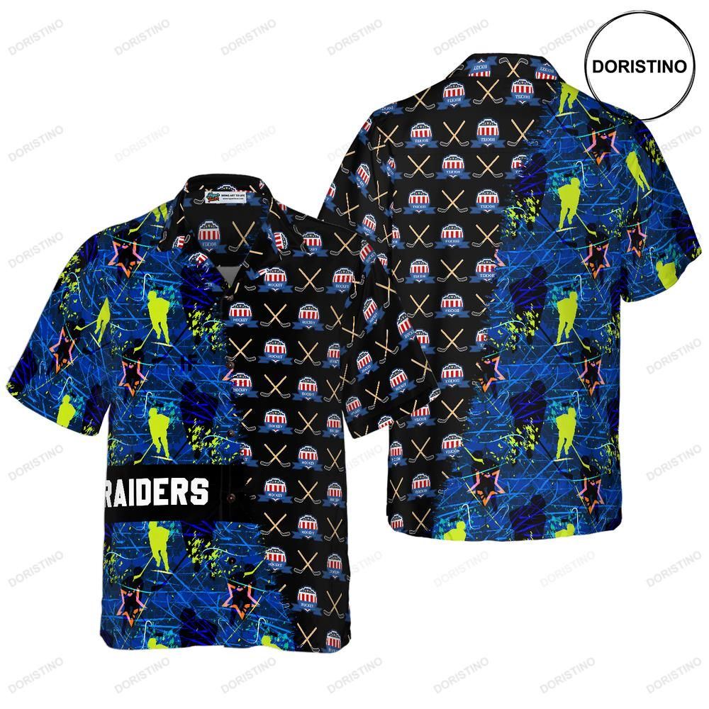 Hockey Sticks Pattern Custom Hawaiian Shirt
