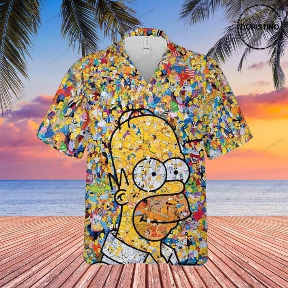 Homer Simpson Summer Beach Hawaiian Shirt