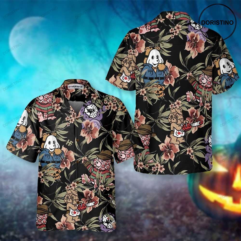 Horror Movie Characters Scare Dogs Halloween Funny Halloween For Men Women Awesome Hawaiian Shirt