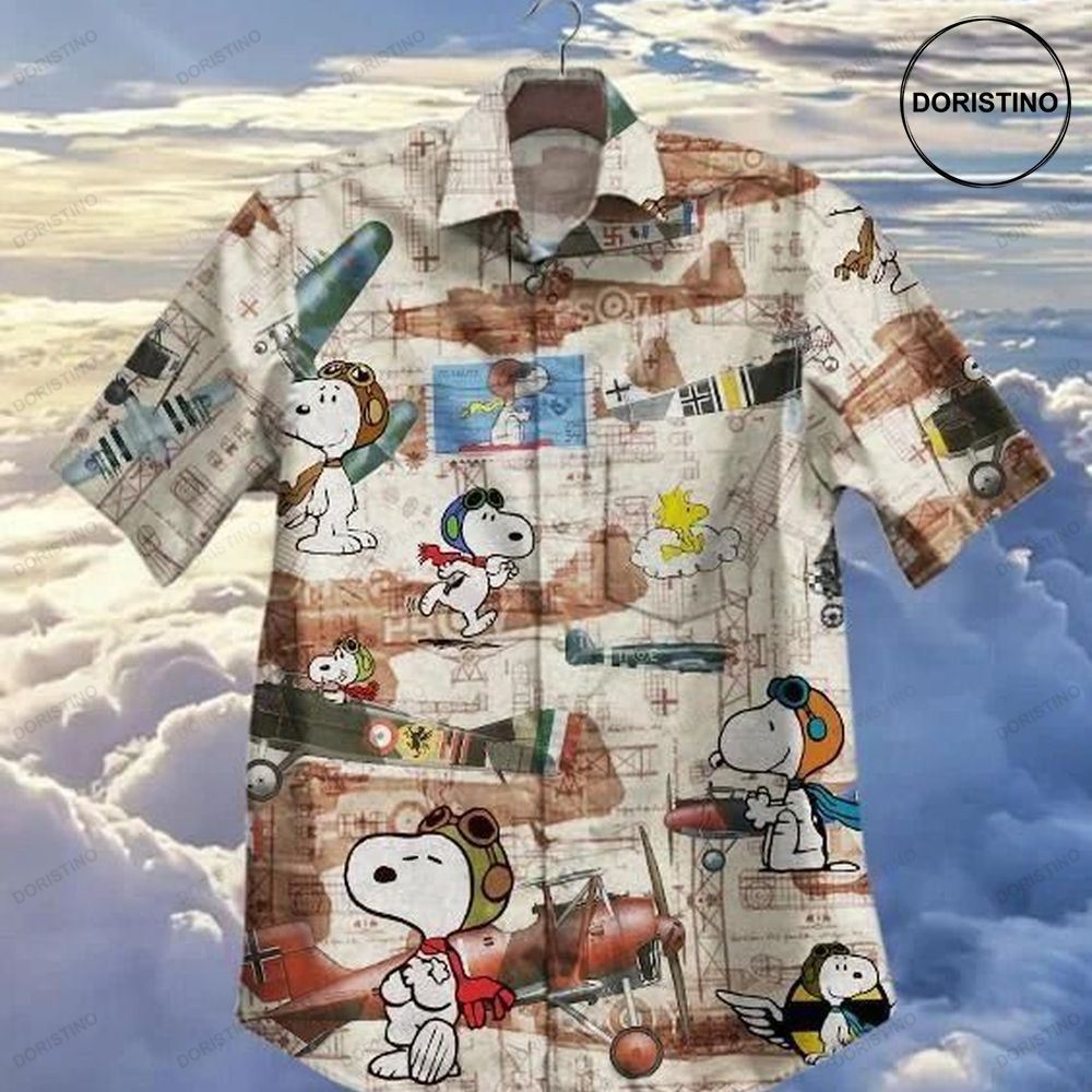 Hot Plane And Snoopy Vintage Limited Edition Hawaiian Shirt