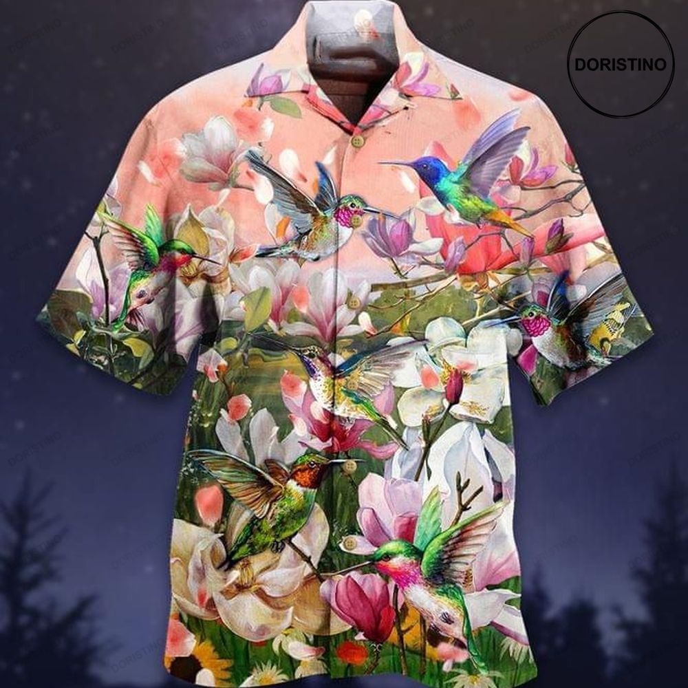 Humming Bird Print Limited Edition Hawaiian Shirt