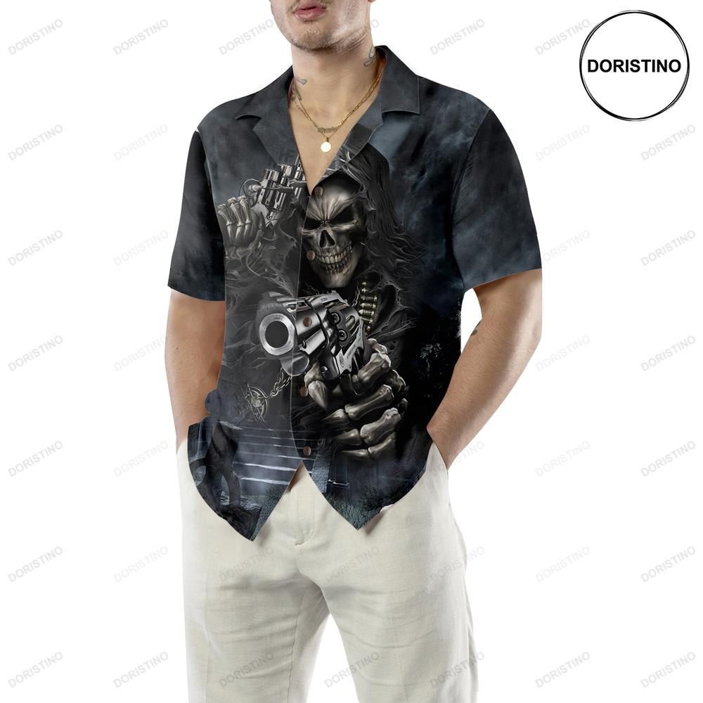 Hunter Skull For Men Limited Edition Hawaiian Shirt