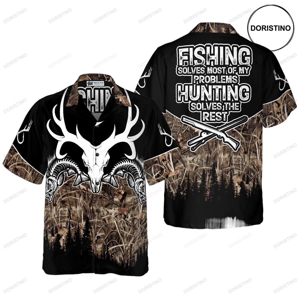 Hunting - Fishing Solve All My Problems Limited Edition Hawaiian Shirt