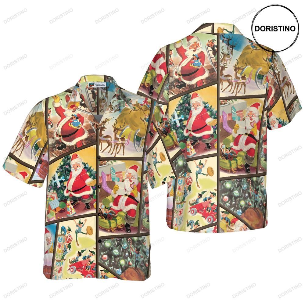 Hyperfavor Christmas For Men And Women Santa Elf Gift Button Down Shi Limited Edition Hawaiian Shirt