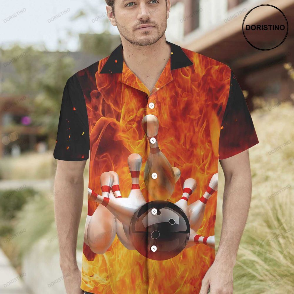 I'm A Bowling Beast Flame Pattern Bowling Best Gift For Bowling Players Limited Edition Hawaiian Shirt