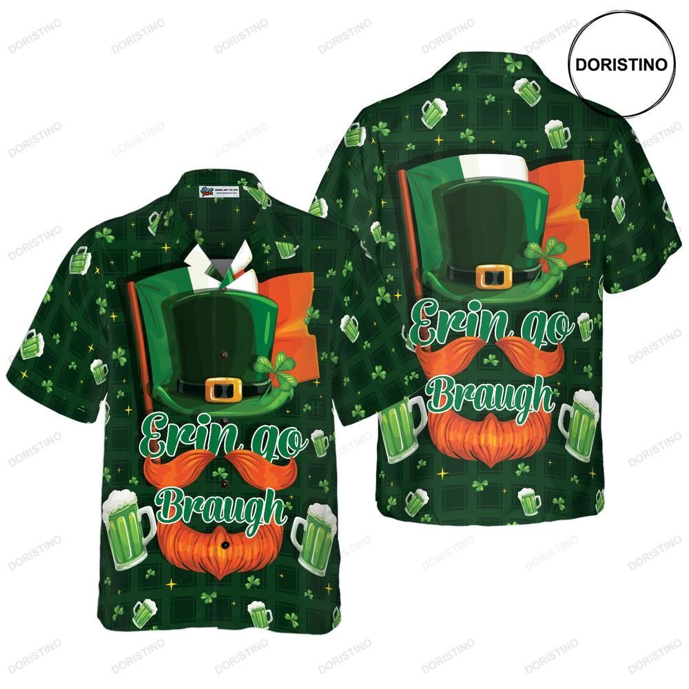 Ireland Forever Beer And Green Seamless Ireland Limited Edition Hawaiian Shirt