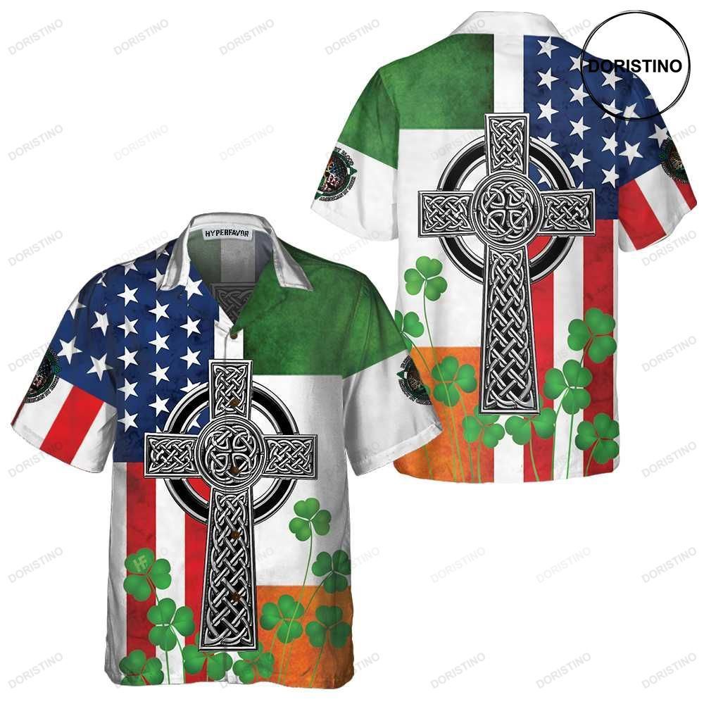 Irish American St Patricks Day Cool St Patrick's Day Gift Hawaiian Shirt
