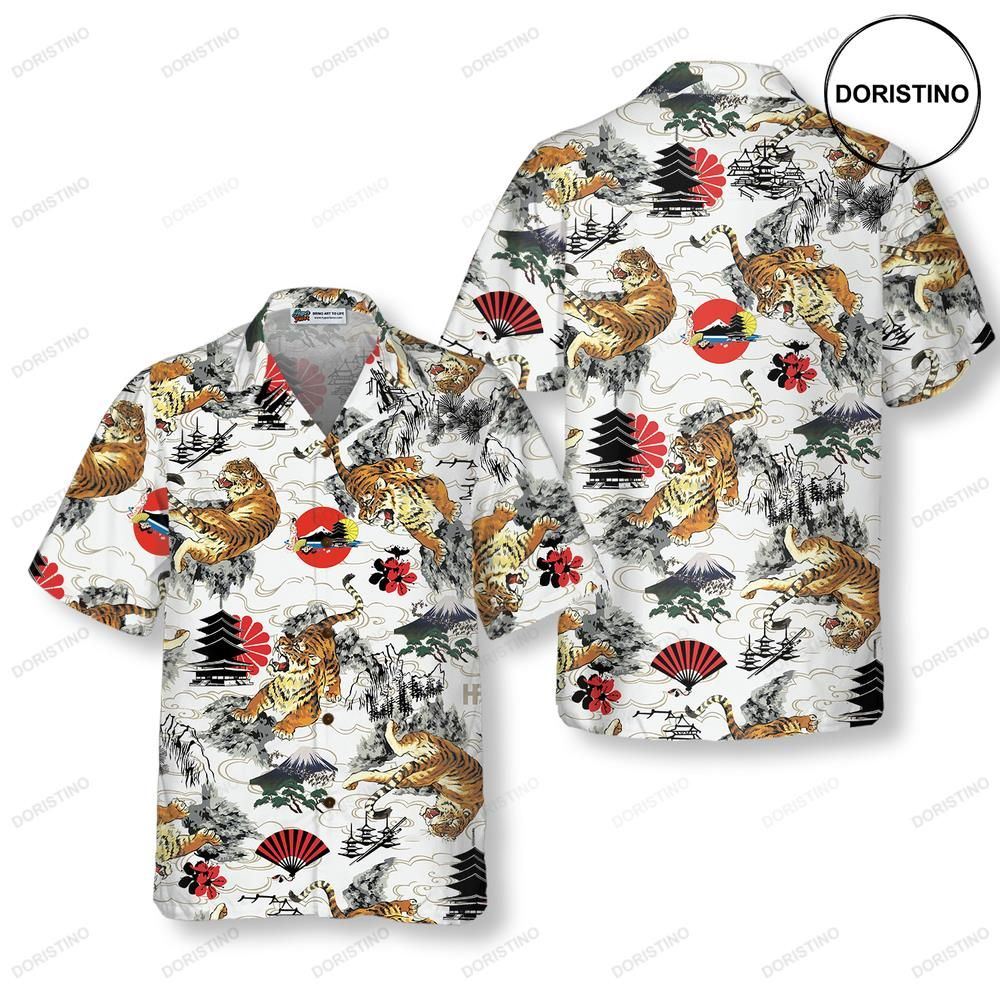 Japanese Tiger Tattoo For Men Limited Edition Hawaiian Shirt