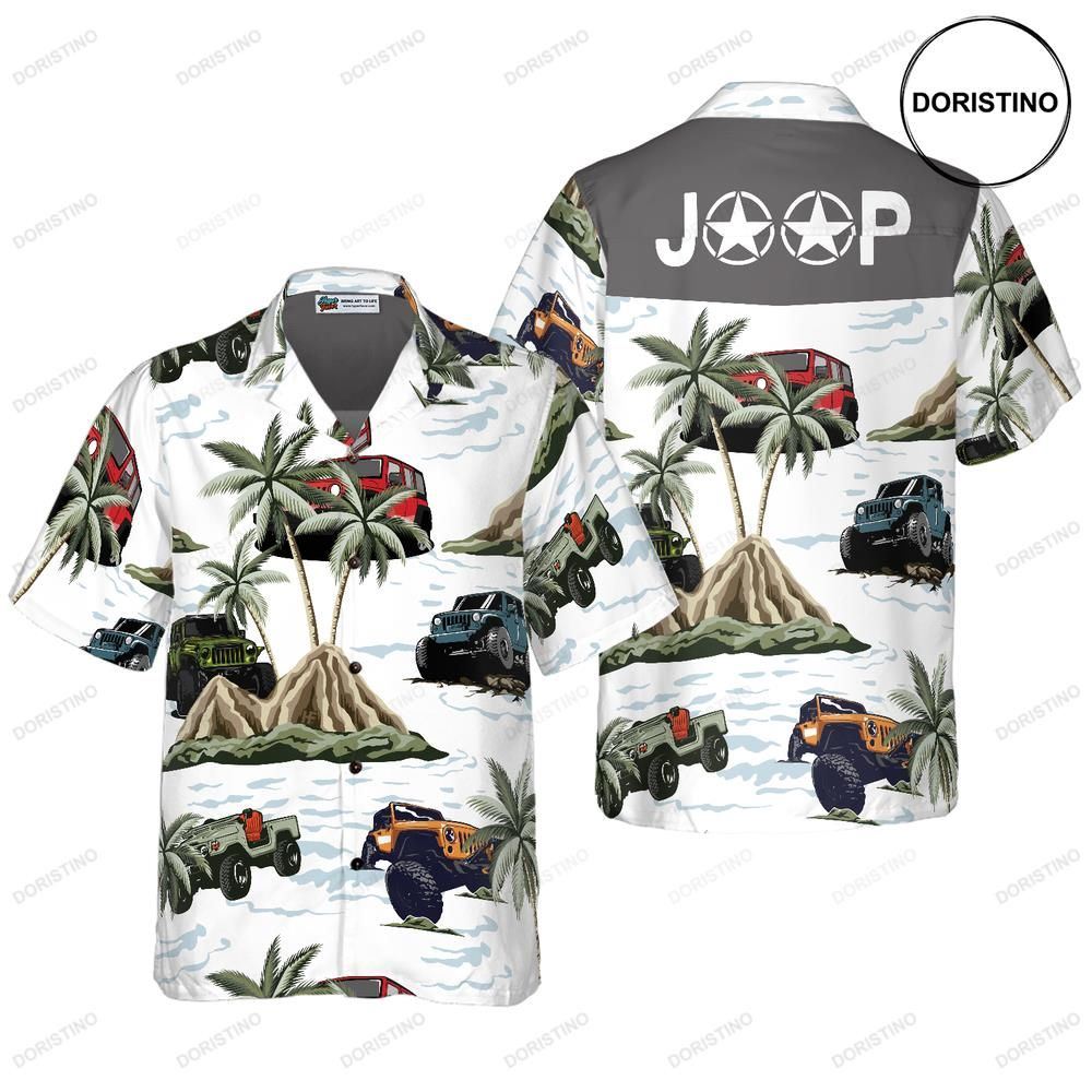 Jeep Car Palm Tree Hawaiian Shirt