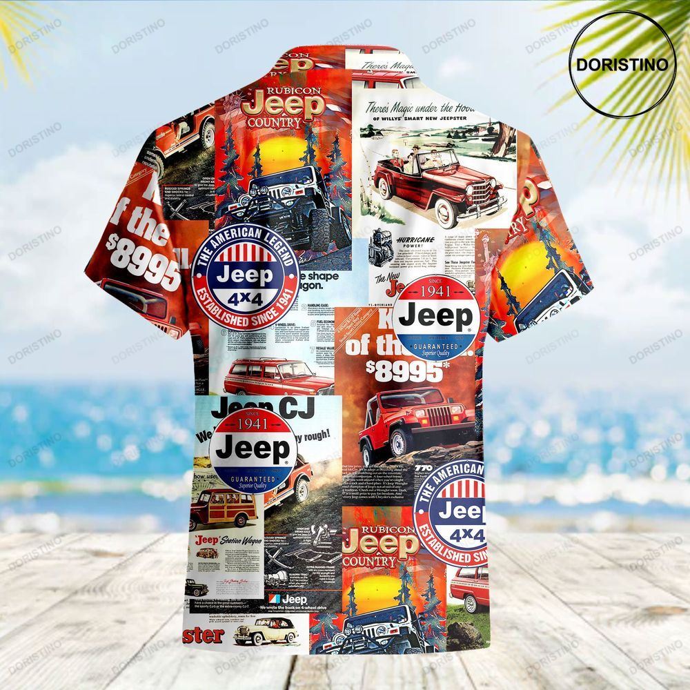 Jeep Collage The American Legend Jeep Established Since 1941 Hawaiian Shirt