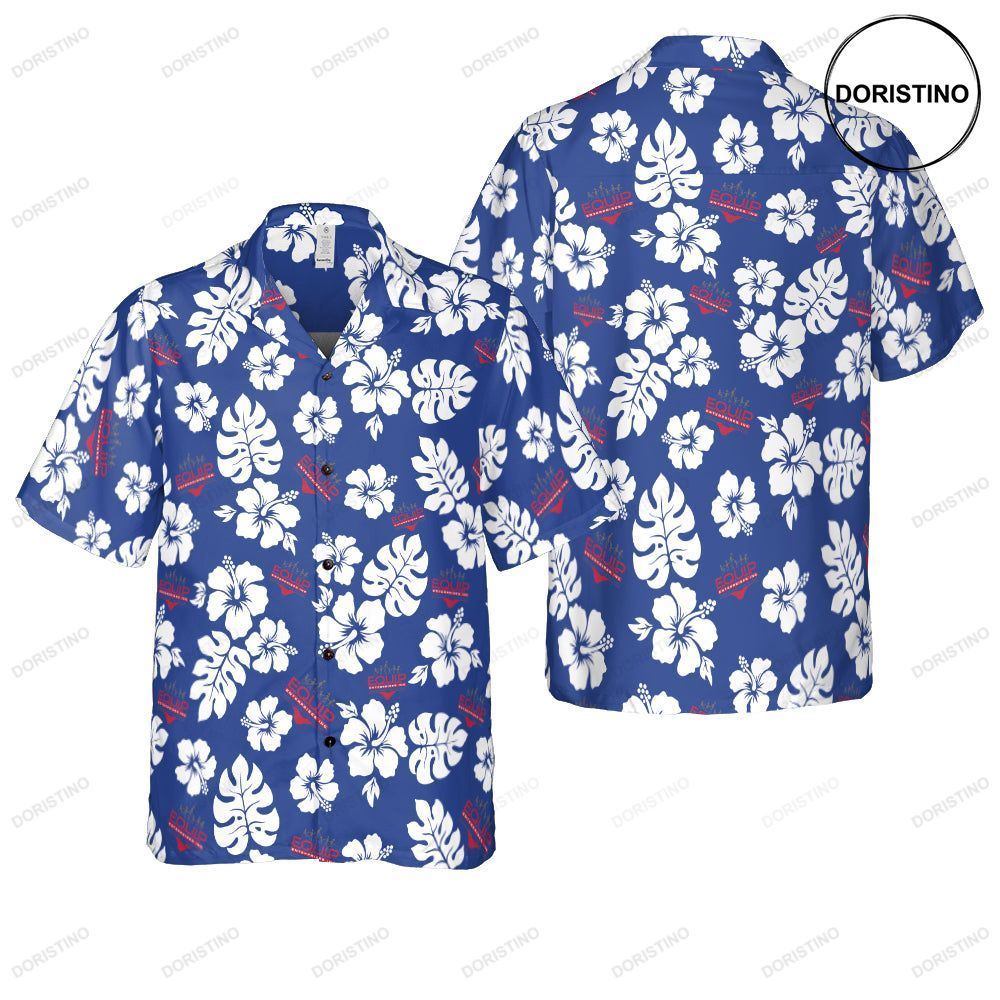 Karina Hernandez Navy Blue Hawaiian Shirt