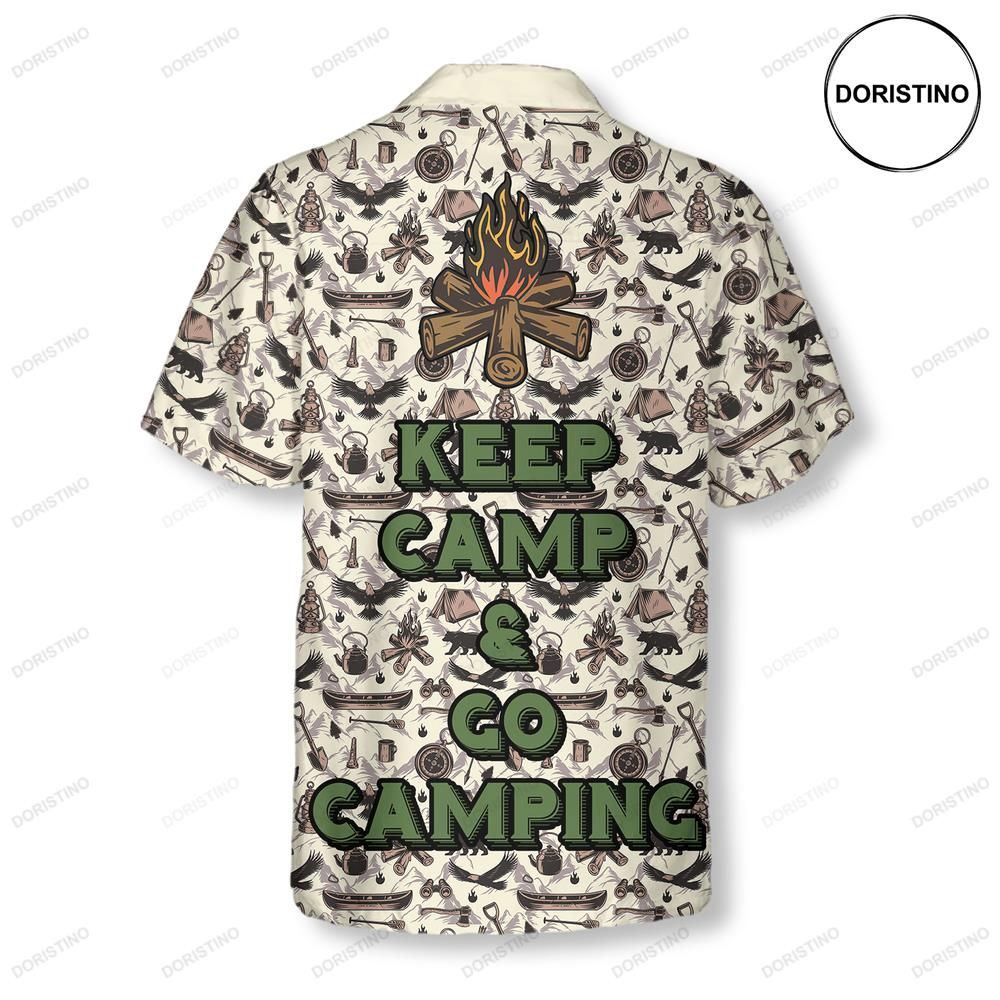 Keep Calm Go Camping Limited Edition Hawaiian Shirt