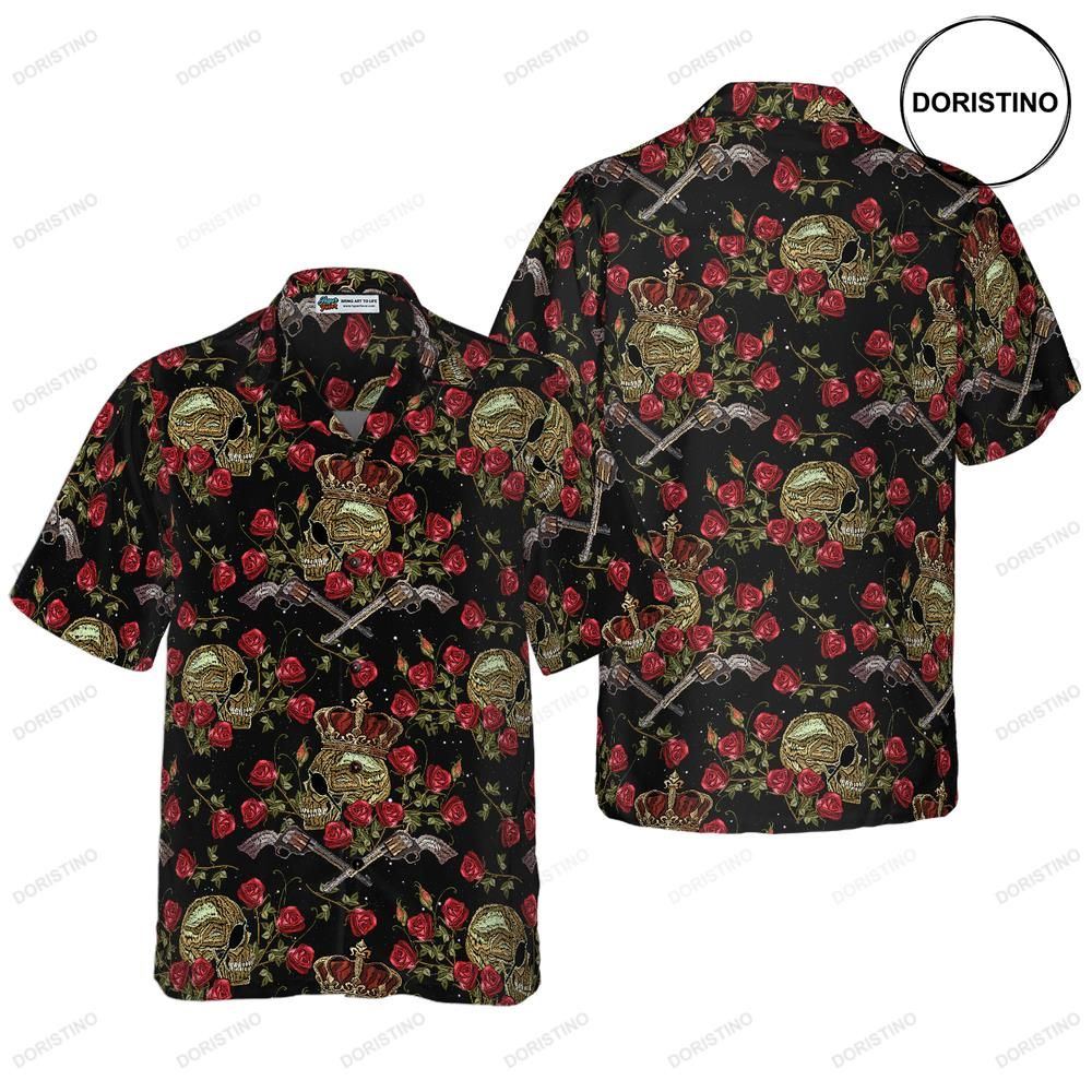 King Of Pirates In Crown Awesome Hawaiian Shirt