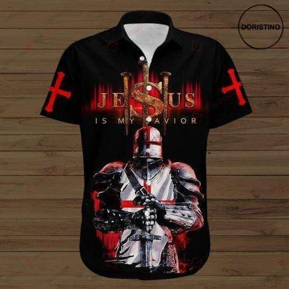 Knights Templar Jesus Hawaiian Shirt