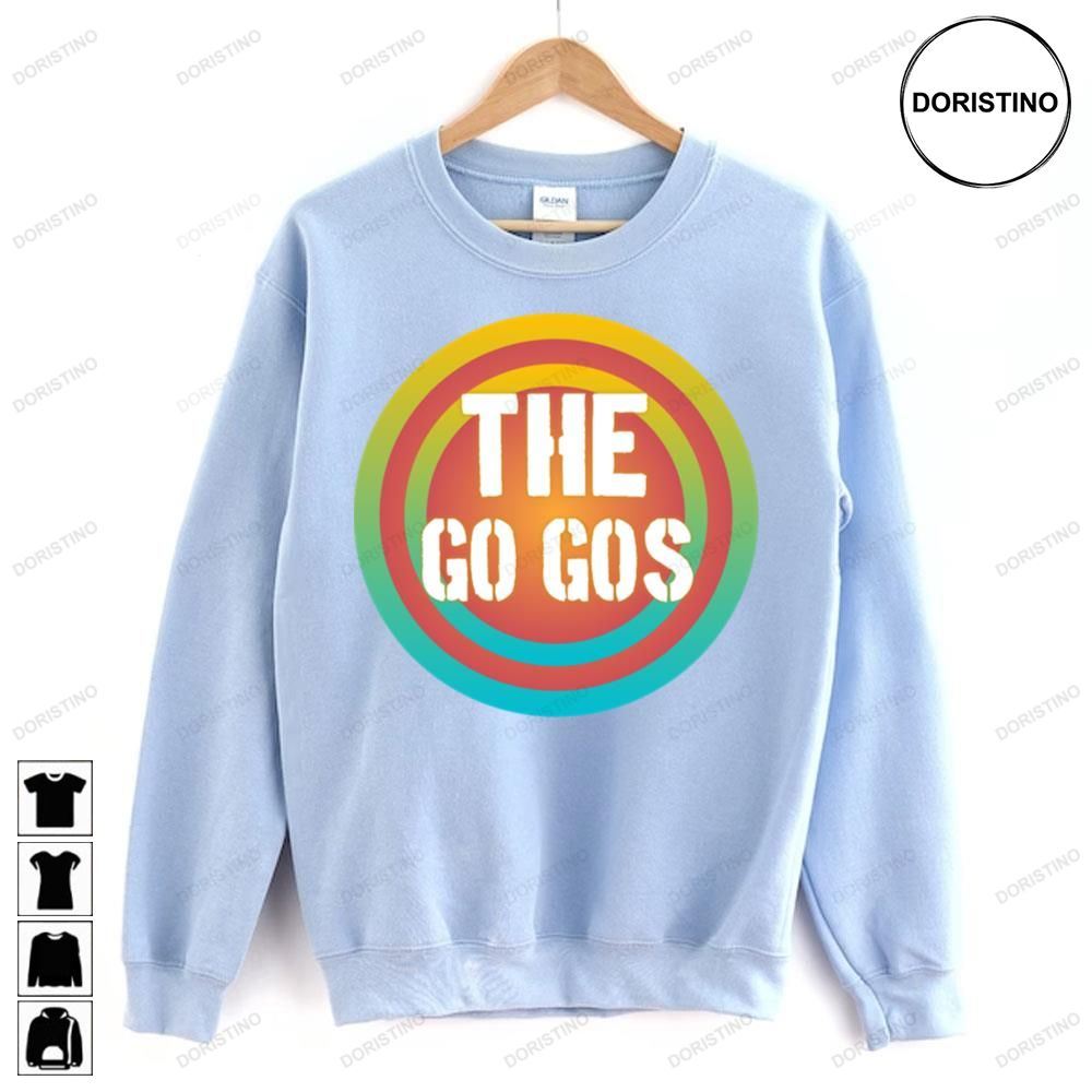Vintage Color Circle The Go Gos Band Doristino Limited Edition T-shirts