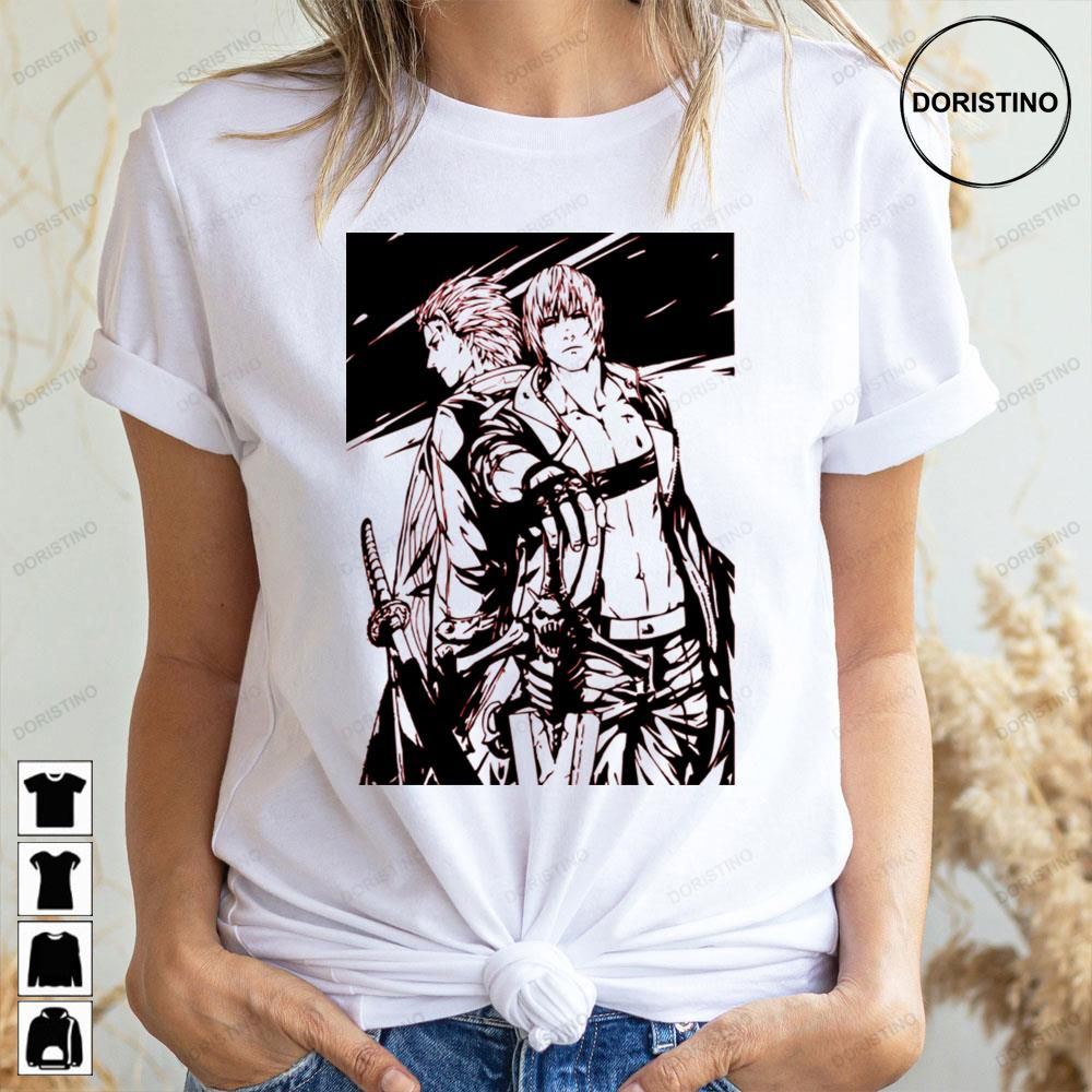 Vintage Dante And Vergil Devil May Cry Doristino Awesome Shirts