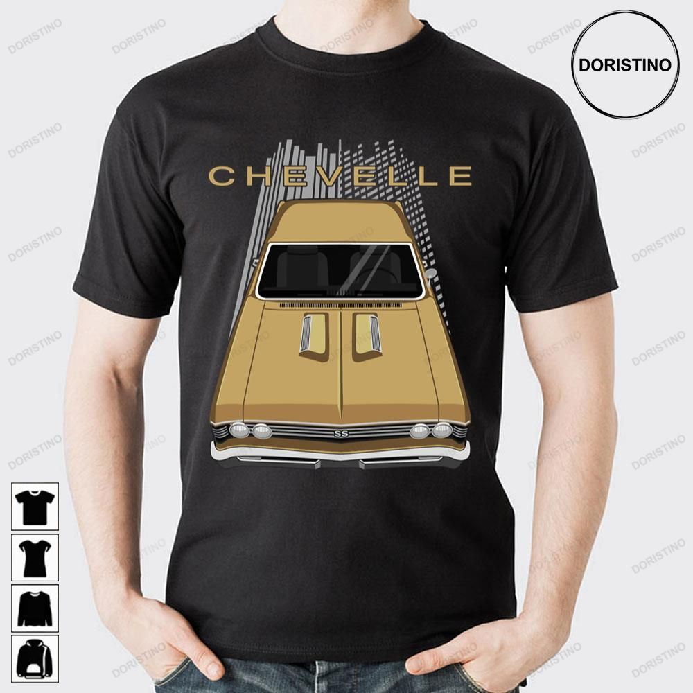 Vintage Gold Car Chevelle Doristino Awesome Shirts