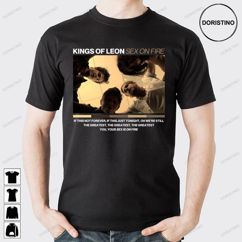 Vintage Sex On Fire Album Kings Of Leon Doristino Limited Edition T-shirts