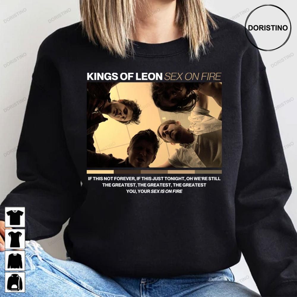 Vintage Sex On Fire Album Kings Of Leon Doristino Limited Edition T-shirts