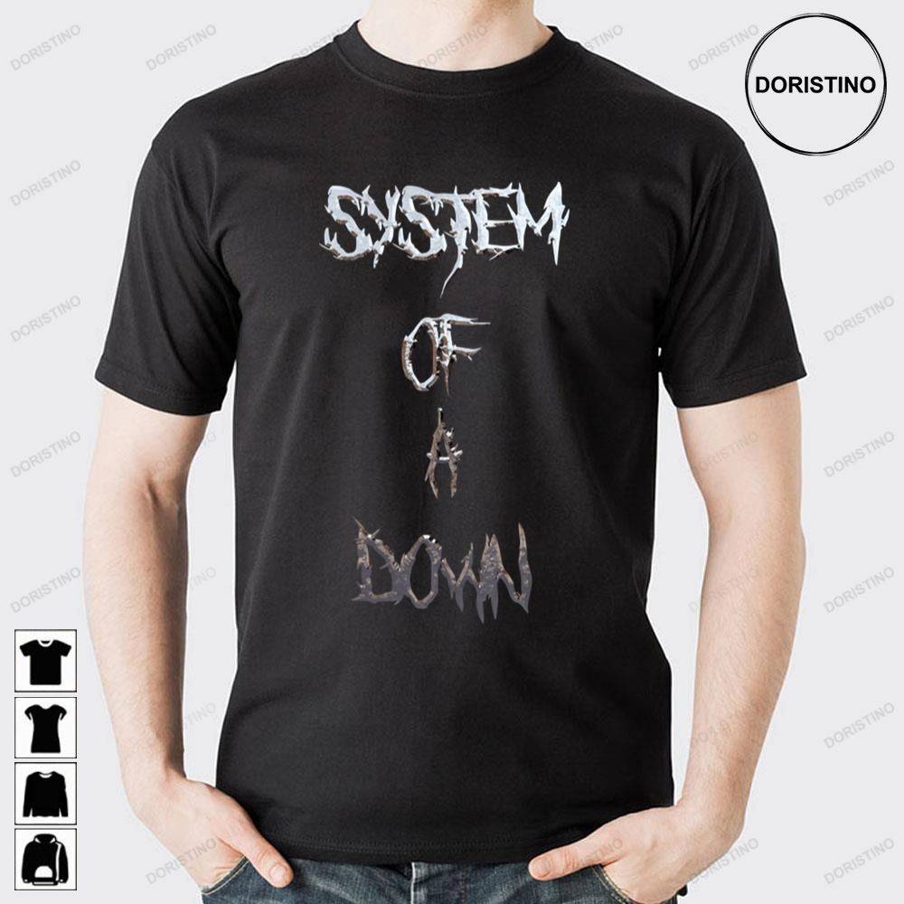 Vintage Text System Of A Down Band Doristino Limited Edition T-shirts