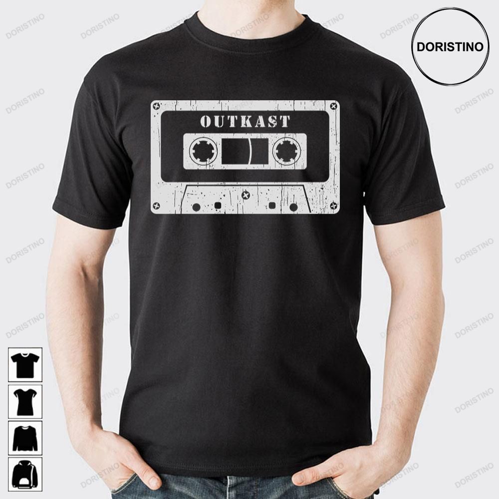 White Art Cassette Outkast Band Doristino Limited Edition T-shirts
