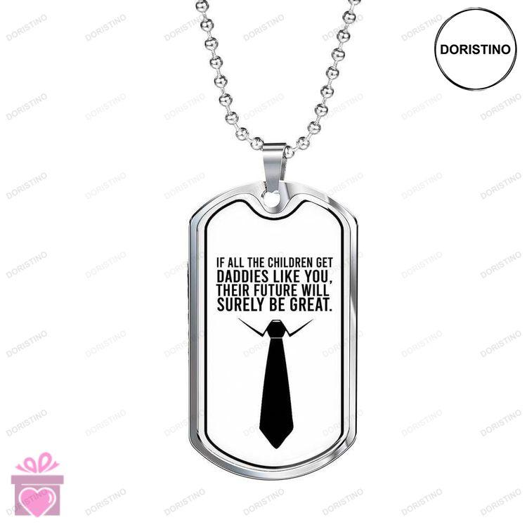 Dad Dog Tag Custom Picture Fathers Day Daddies Like You Dog Tag Necklace Gift For Dad Doristino Limited Edition Necklace
