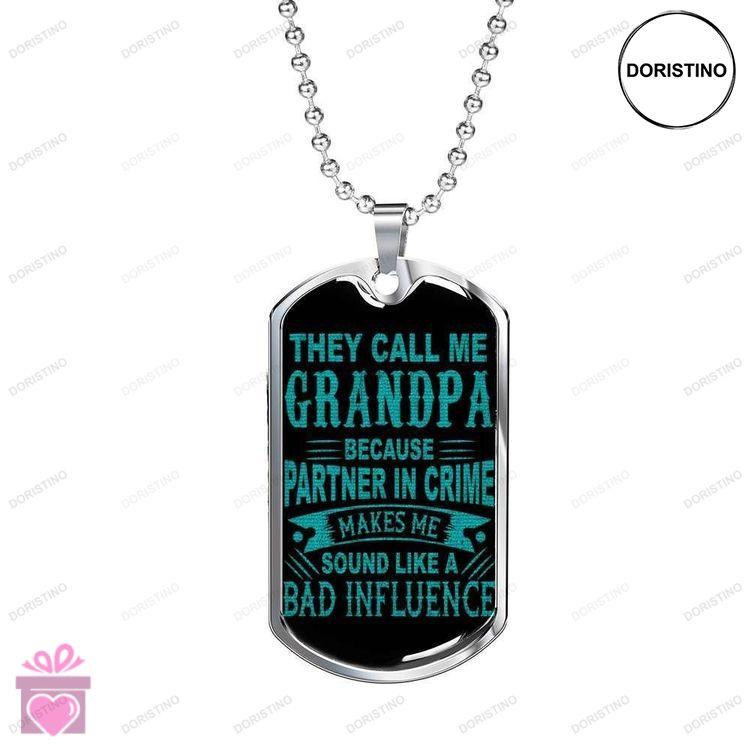 Dad Dog Tag Custom Picture Fathers Day Dog Tag For Dad They Call Me Grandpa Dog Tag Necklace Doristino Limited Edition Necklace