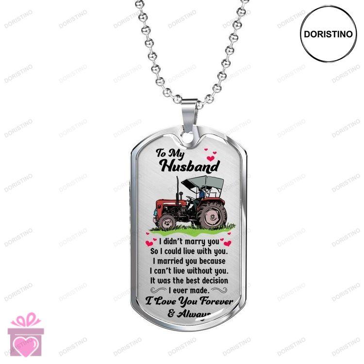 Dad Dog Tag Custom Picture Fathers Day Dog Tag For Farmer Love Your Job Dog Tag Necklace Doristino Limited Edition Necklace