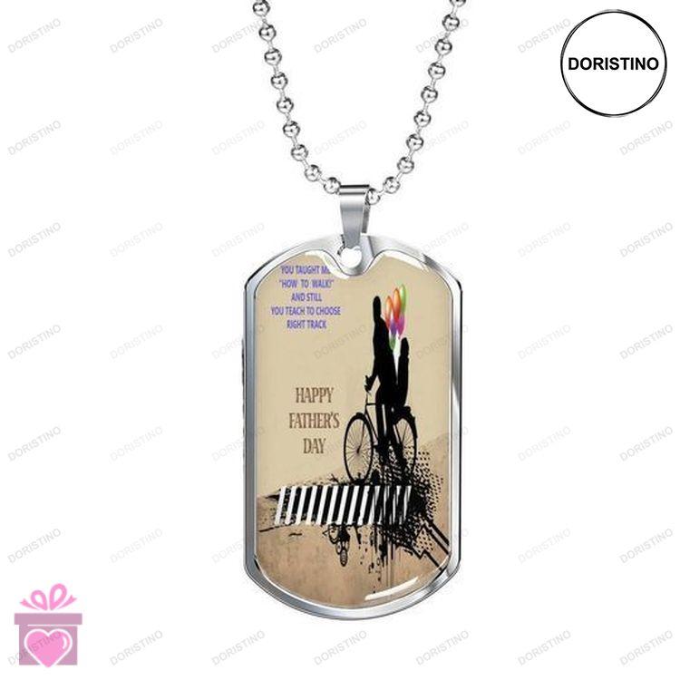 Dad Dog Tag Custom Picture Fathers Day Father Are Always Softest Dog Tag Necklace Gift For Dad Doristino Limited Edition Necklace