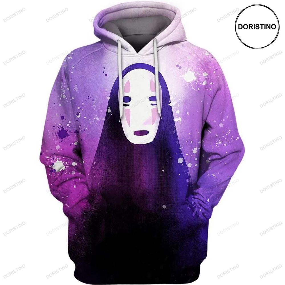 No Face Watercolor All Over Print Hoodie