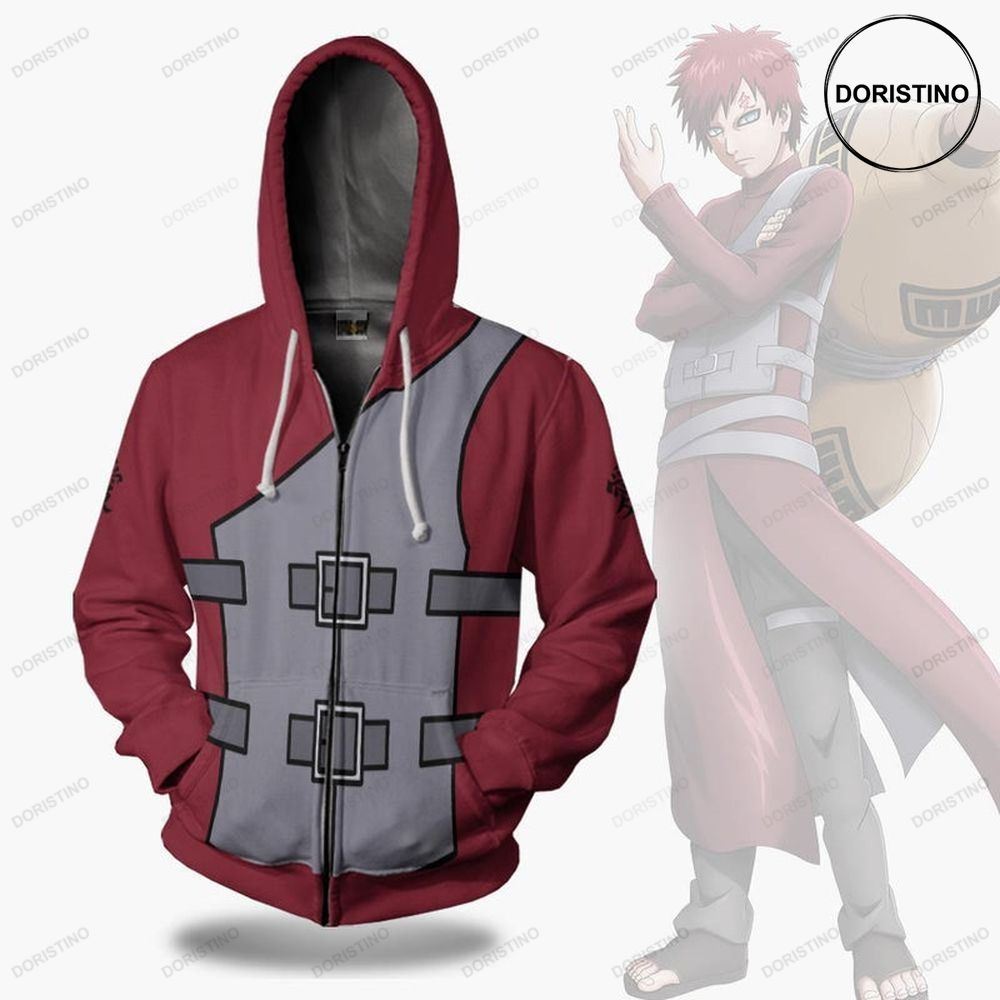 Nrt Shippuden Gaara Cosplay Costume Anime Outfits All Over Print Hoodie