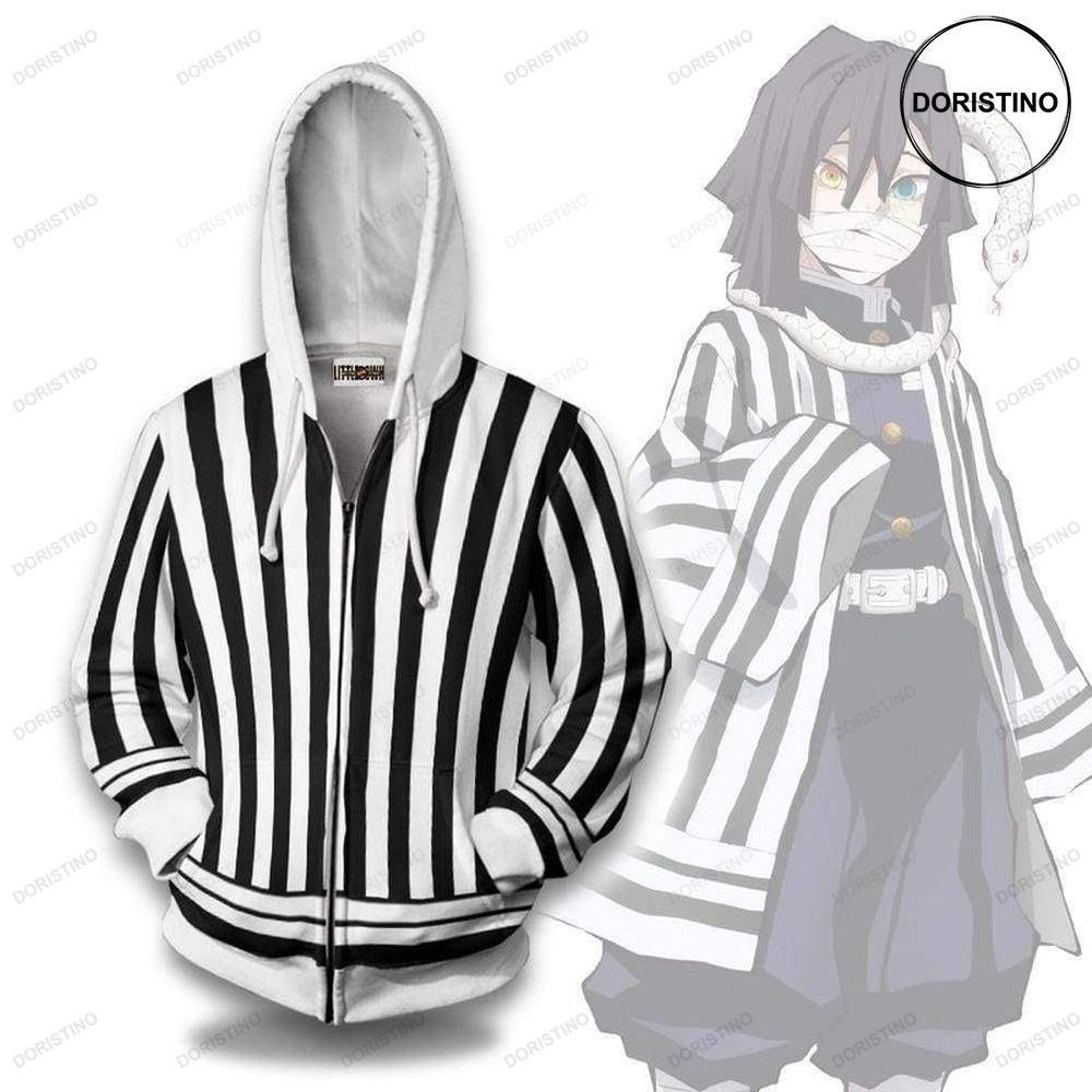 Obanai Iguro Pattern Kny Anime Casual Cosplay Costume Awesome 3D Hoodie