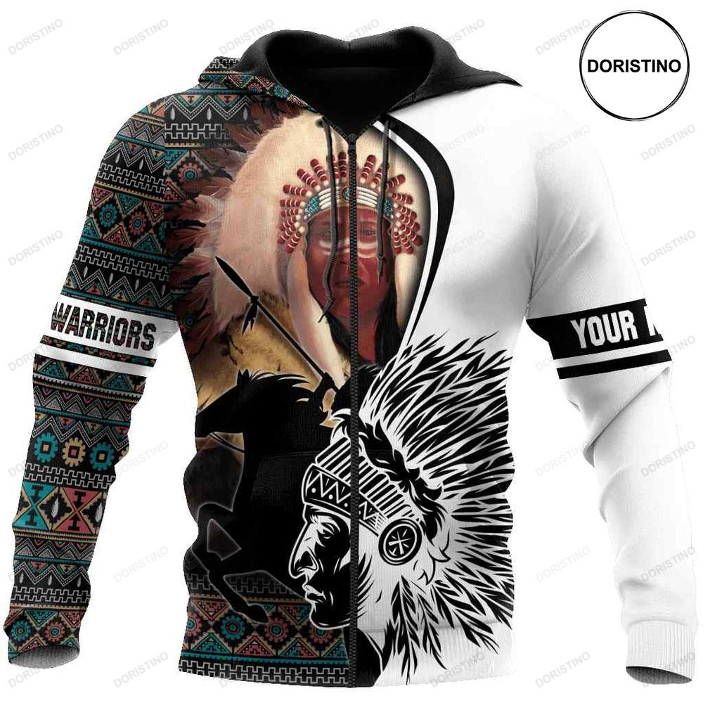 Our Honor Warrior Native American Customized Awesome 3D Hoodie