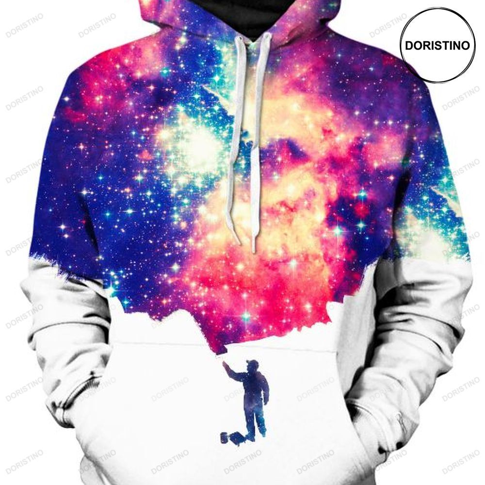 Painting The Universe Galaxy Awesome 3D Hoodie