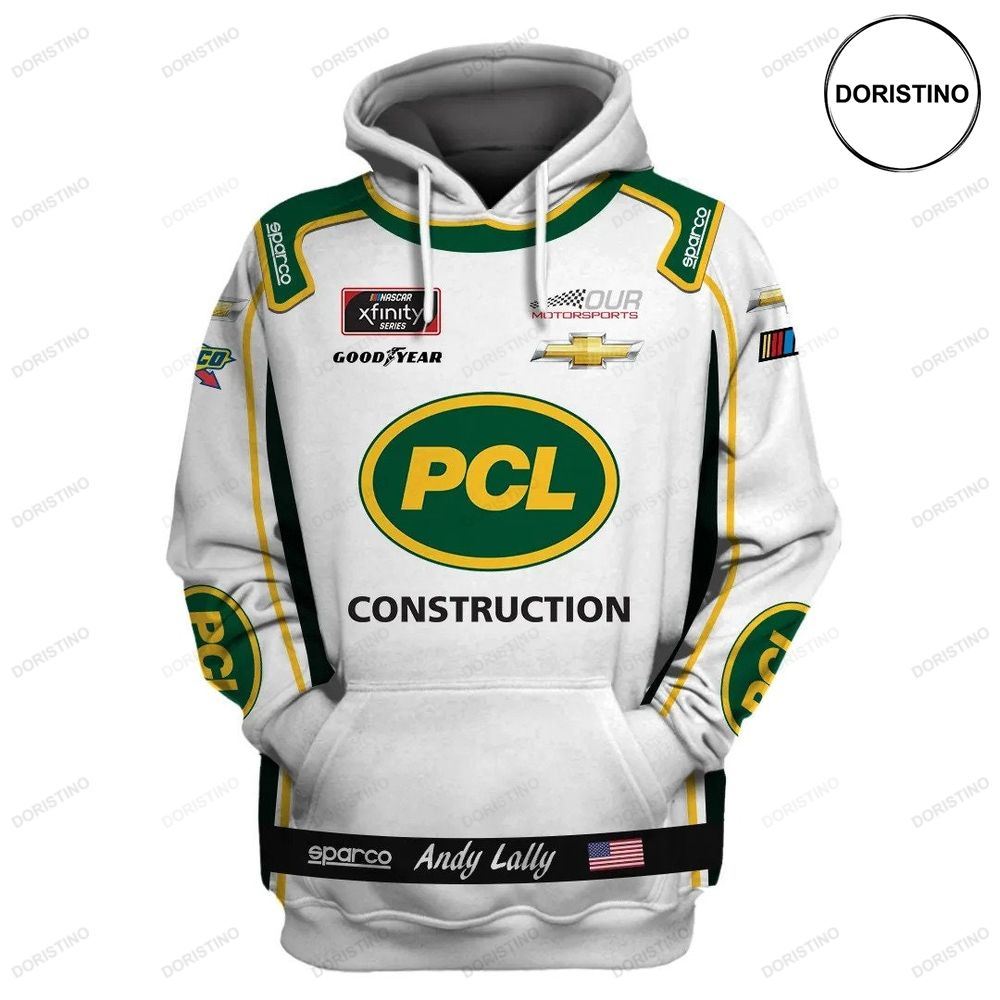 Pcl Construction Andy Lally Driver Racing Team Sportcar Team Limited Edition 3d Hoodie