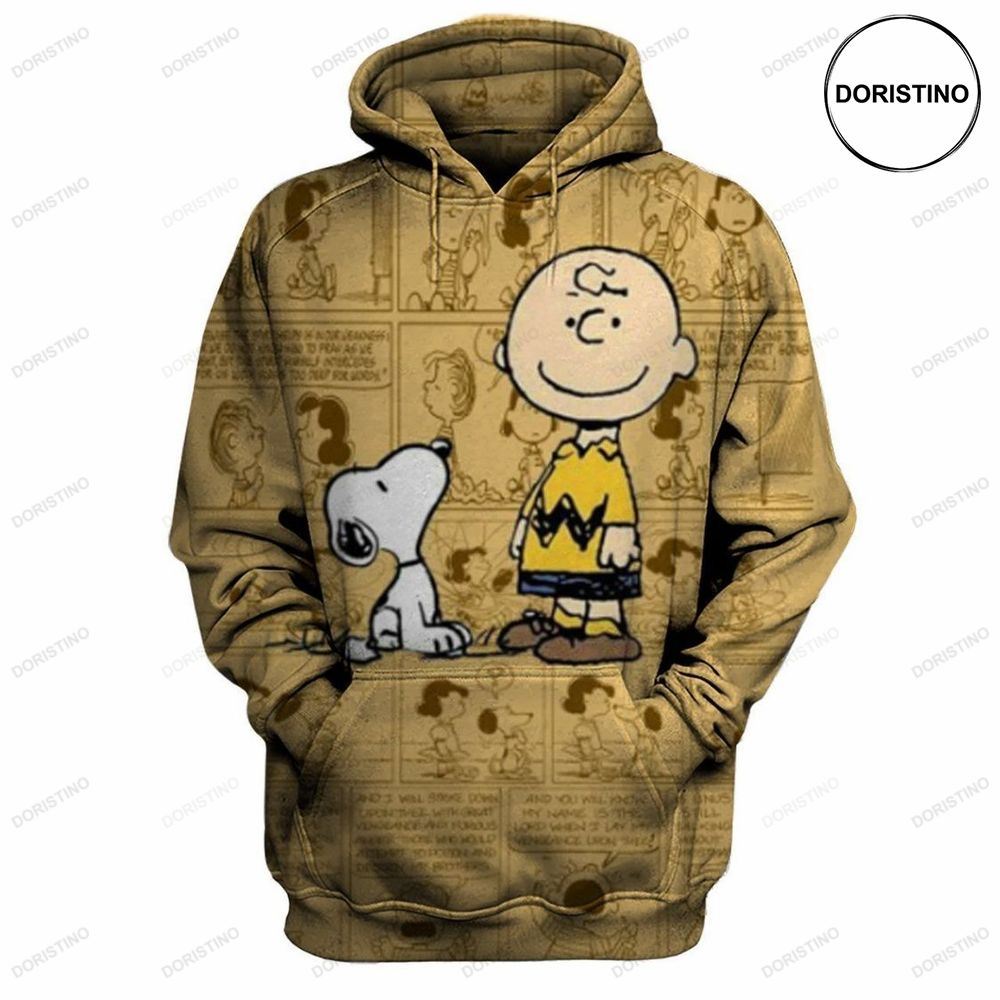 Peanuts Snoopy And Charlie Brown Awesome 3D Hoodie