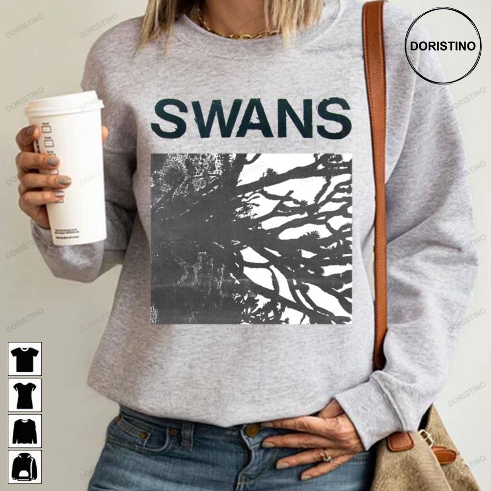 Black Whtie Album Swans Trending Style
