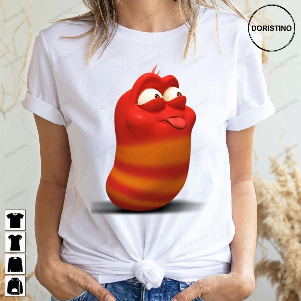 Ble Red Larva Cartoon Awesome Shirts