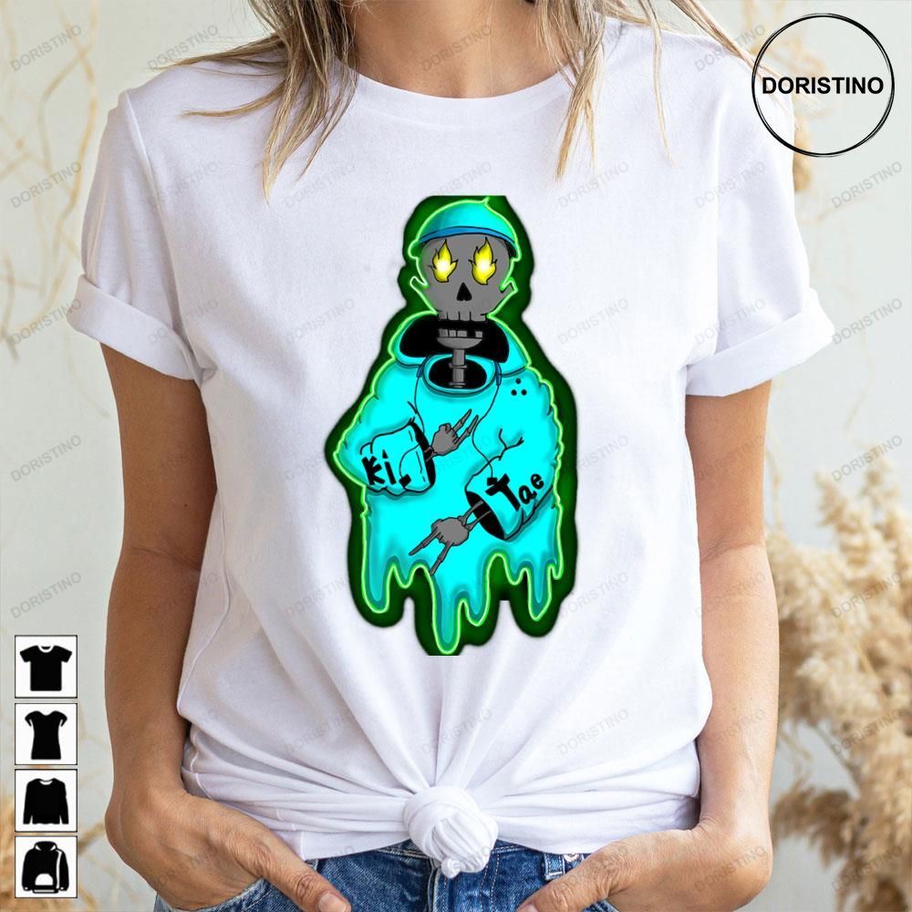 Blue Fire Ghost Skull Trending Style