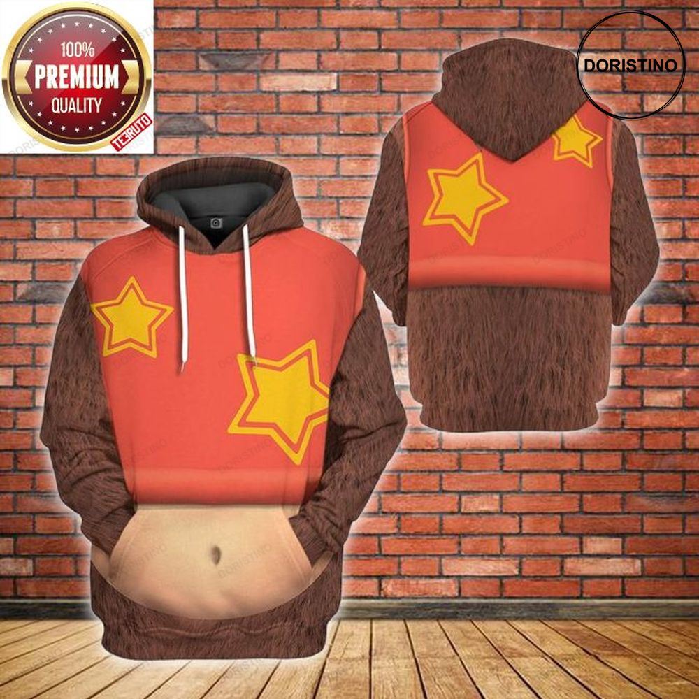 Diddy Kong Mario Video Game Awesome 3D Hoodie