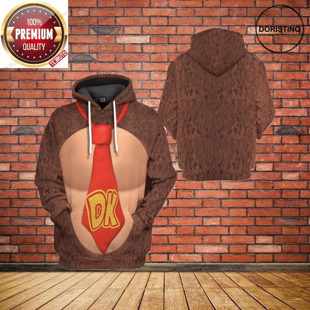Donkey Kong Mario Video Game Awesome 3D Hoodie