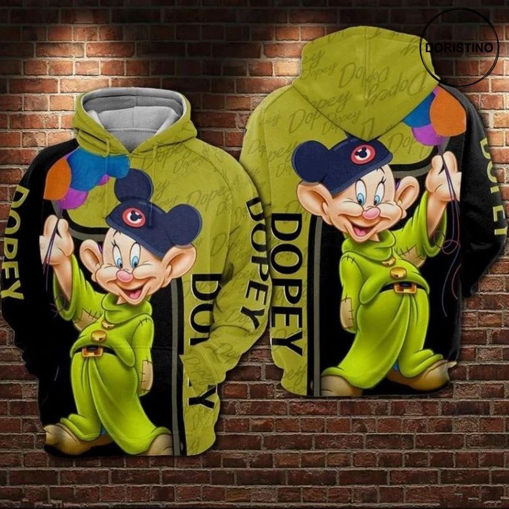 Dopey Snow White And V7 Dwarfs Limited Edition 3d Hoodie