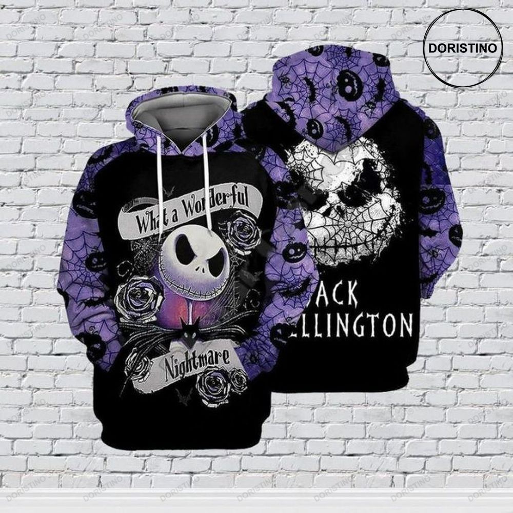 Jack Skellington The Nightmares Before Christmas Full Ing V3 Limited Edition 3d Hoodie