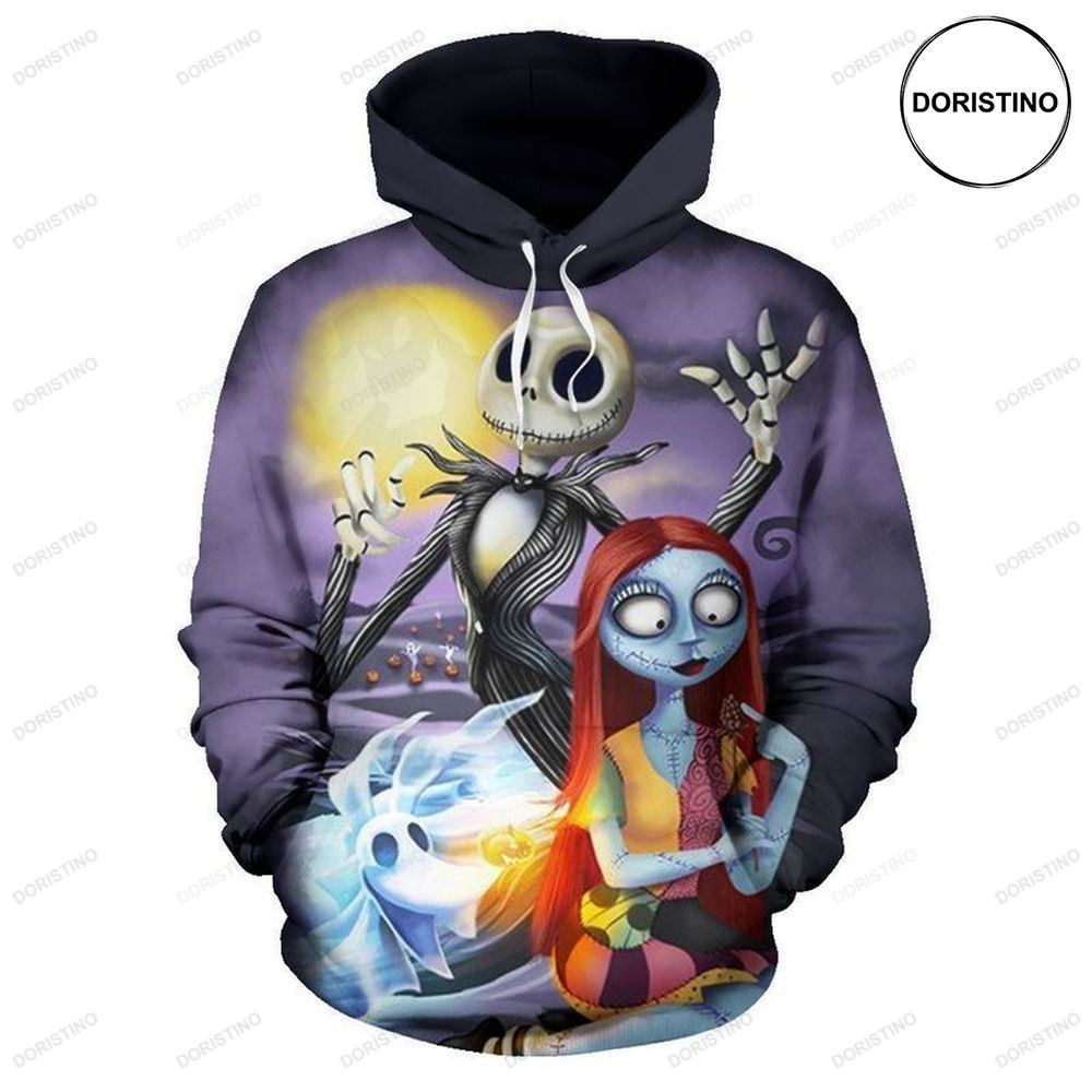 Jack Skellington Zero And Sally The Nightmare Before Christmas Limited Edition 3d Hoodie