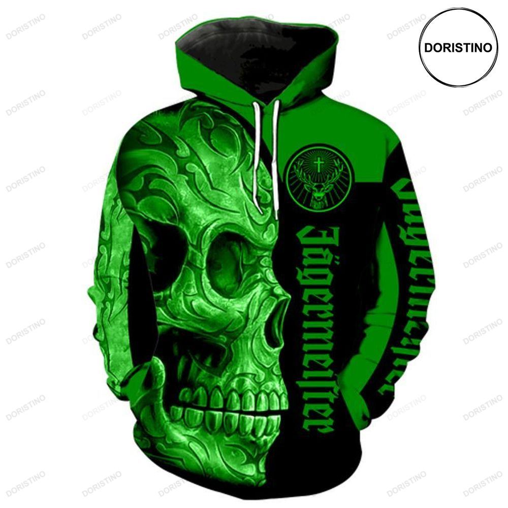 Jagermeister Skull Black Yellow Limited Edition 3d Hoodie