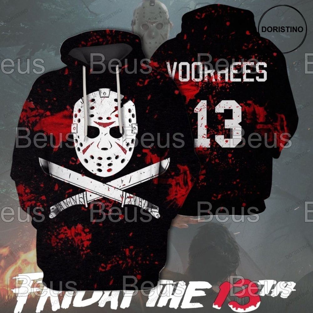 Jason Voorhees Horror Friday The 13th All Over Print Hoodie