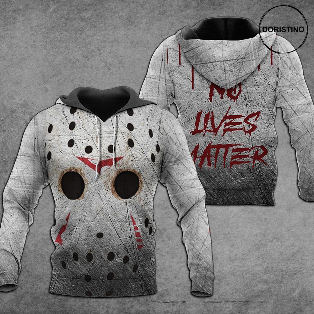 Jason Voorhees No Lives Matter Camp Crystal Lake Jason Voorhees Friday The 13th All Over Print Hoodie