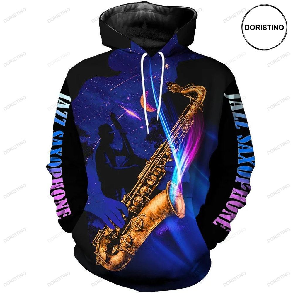 Jazz Saxophone Ed Limited Edition 3d Hoodie